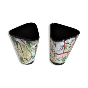 Paire de vases forme cornet Poet-Laval