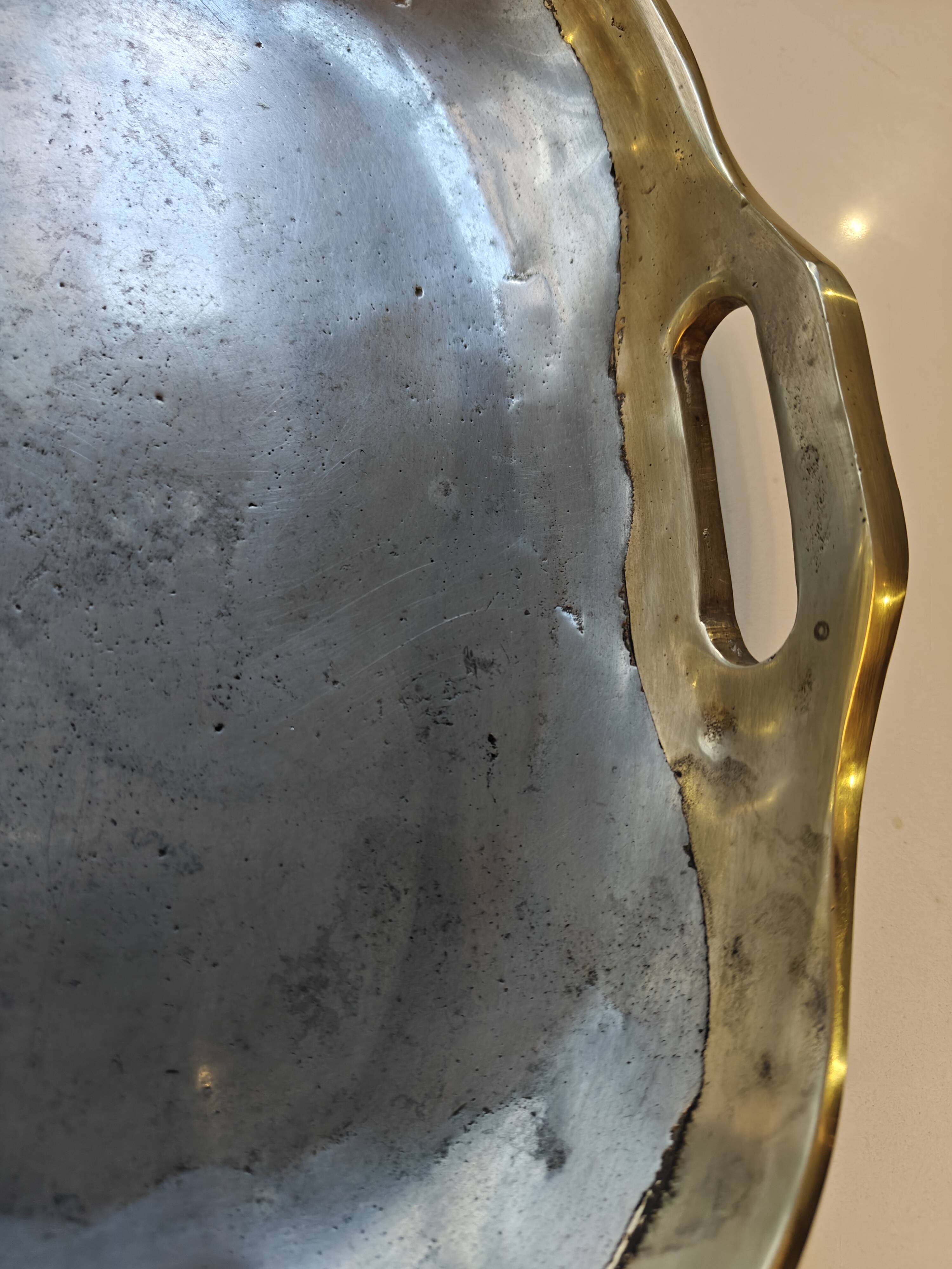 Brutalist plateau sculpture by David Marshall.