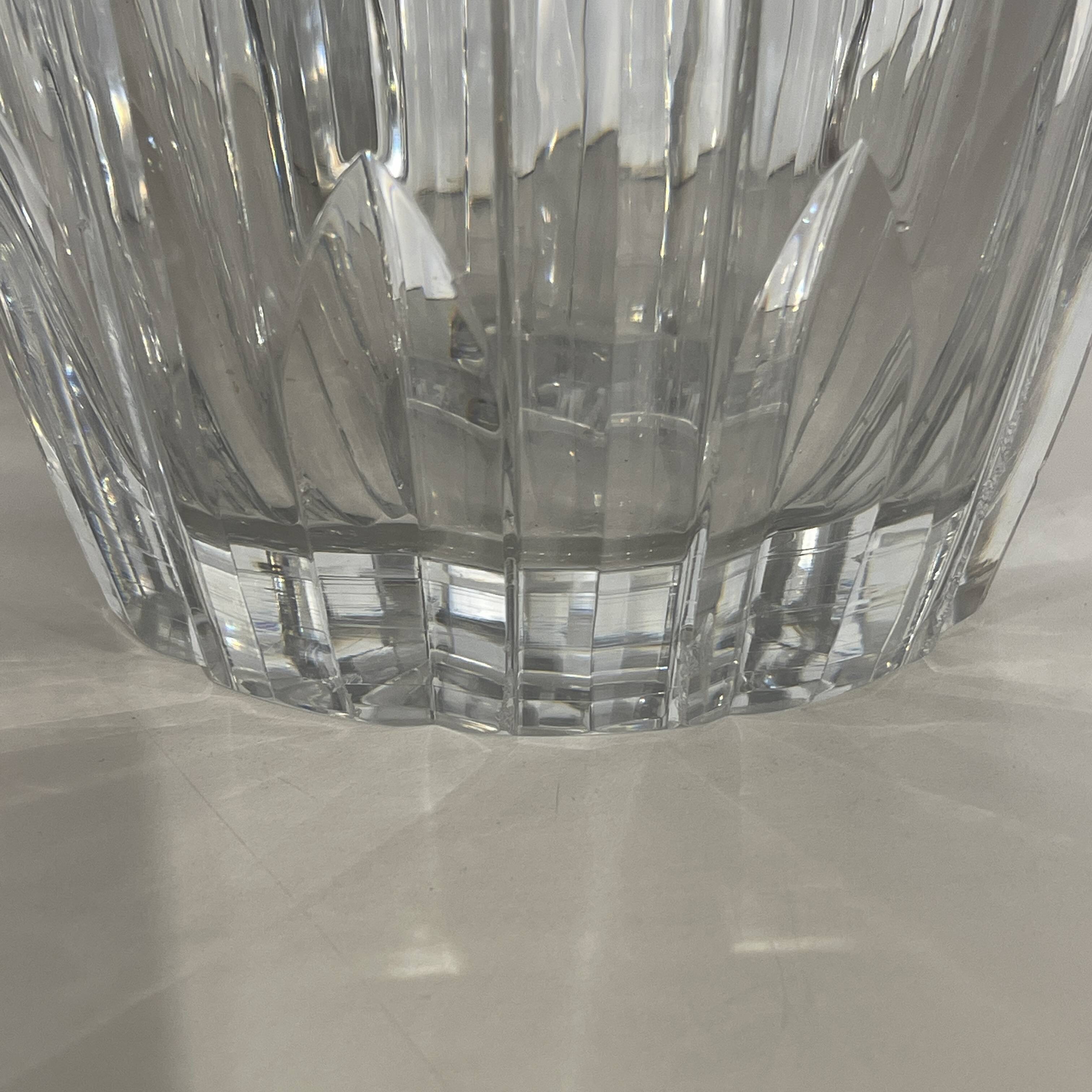 Joseph Simon Art Deco vase in clear cut crystal, ca 1925