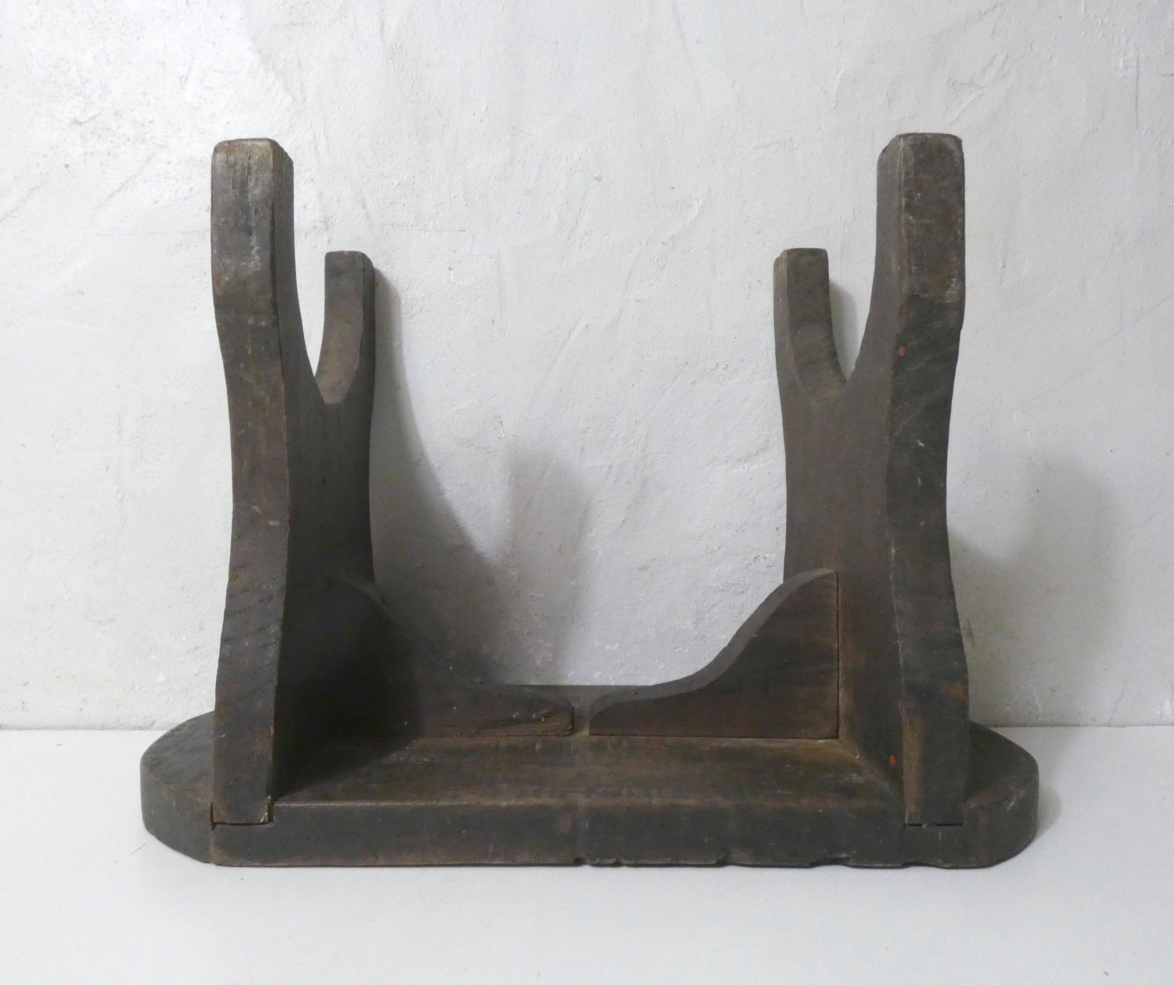 old small vintage wooden bench