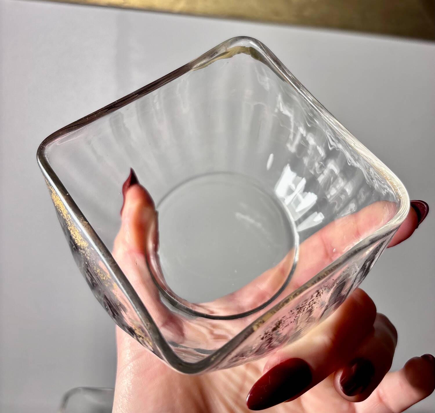 Daum cups 9p. Venetian Ribs