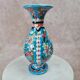 Hand-painted ceramic vase, oriental style.