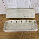 Set of 6 crystal glasses
