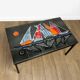Ceramic coffee table design décor sailboats 1960