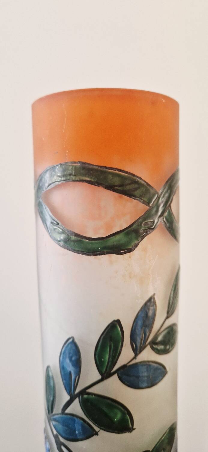 Art Deco vase signed Leune glassworks - Auguste Heiligenstein - 1920