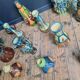 Vases, Flemish pottery from Thulin, Art Nouveau, Art Deco