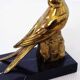 Serre livres "oiseaux" en laiton et marbre