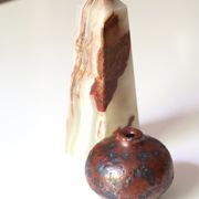 Pyrity sandstone ball vase, 70s