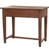 Table rustique en merisier avec tiroir du 19eme