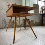 Vintage oak compass desk