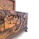 Antique Chinese Carved Export Chest – Dragon, Phoenix & Landscape Deco