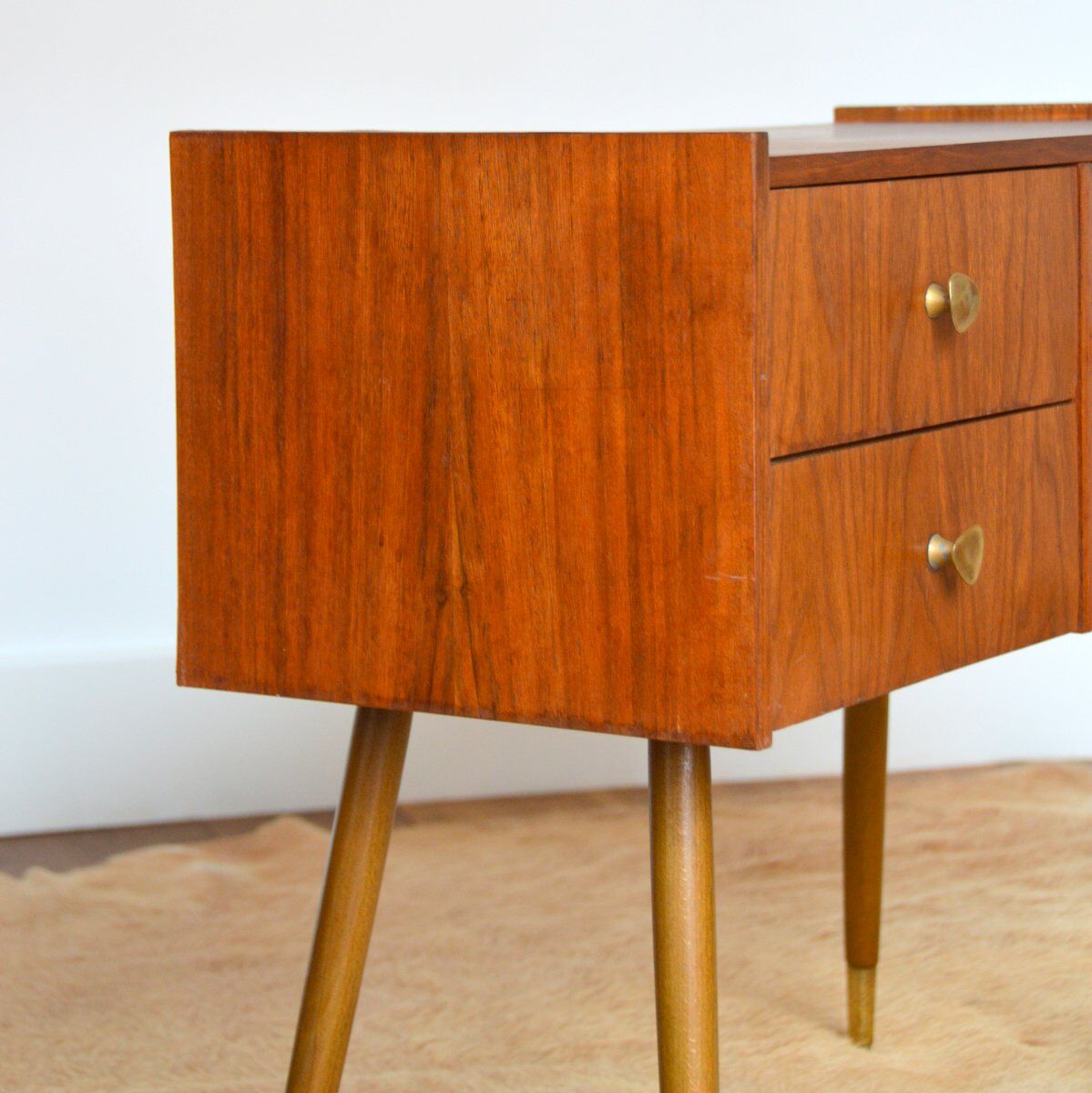 Console, bedside feet compass vintage 1950s