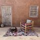 Colorful Boucherouite Moroccan rug - 126 x 195 cm
