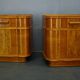 1939s pair of Art Deco bedside tables, Czechoslovakia