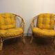 Fauteuils rotin vintage