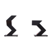 Lampes de table zig-zag, shui l. ré. chan, 1984, Hong Kong