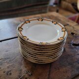 10 Sarreguemines dessert plates
