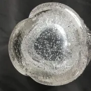 Daum bubble glass vase