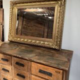 Large vintage gold mirror