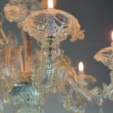 Rezzonico chandelier, venice, gilded murano glass circa 1920