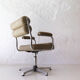 Chrome metal swivel office chair, 1950s