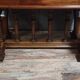 Antique desk in Renaissance style made of walnut from the late 19th century.