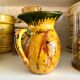 Glazed ceramic pitcher