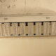 John Perzel textured glass art deco ceiling light
