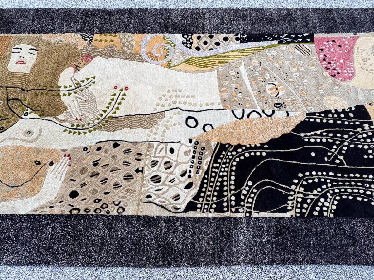 Water Serpent Rug by Gustav Klimt. 227x107 cm