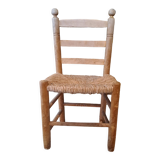Chaise paille de style provençal camarguais