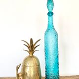 Turquoise blue Empoli decanter