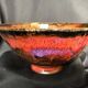 Oxblood enameled ceramic cup signed LS