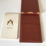 Vintage quilted leather desk set design 70 years