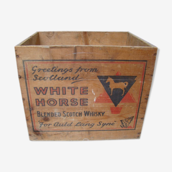 Old advertising wood case