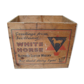 Old advertising wood case