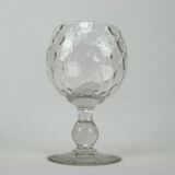 Crystal bowl with round lozenges