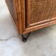 Wicker and rattan chest of drawers from the 1960s