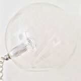 Pair of Postmodern Spheric Glass Table Lamps by Lino Tagliapietra for La Murrina