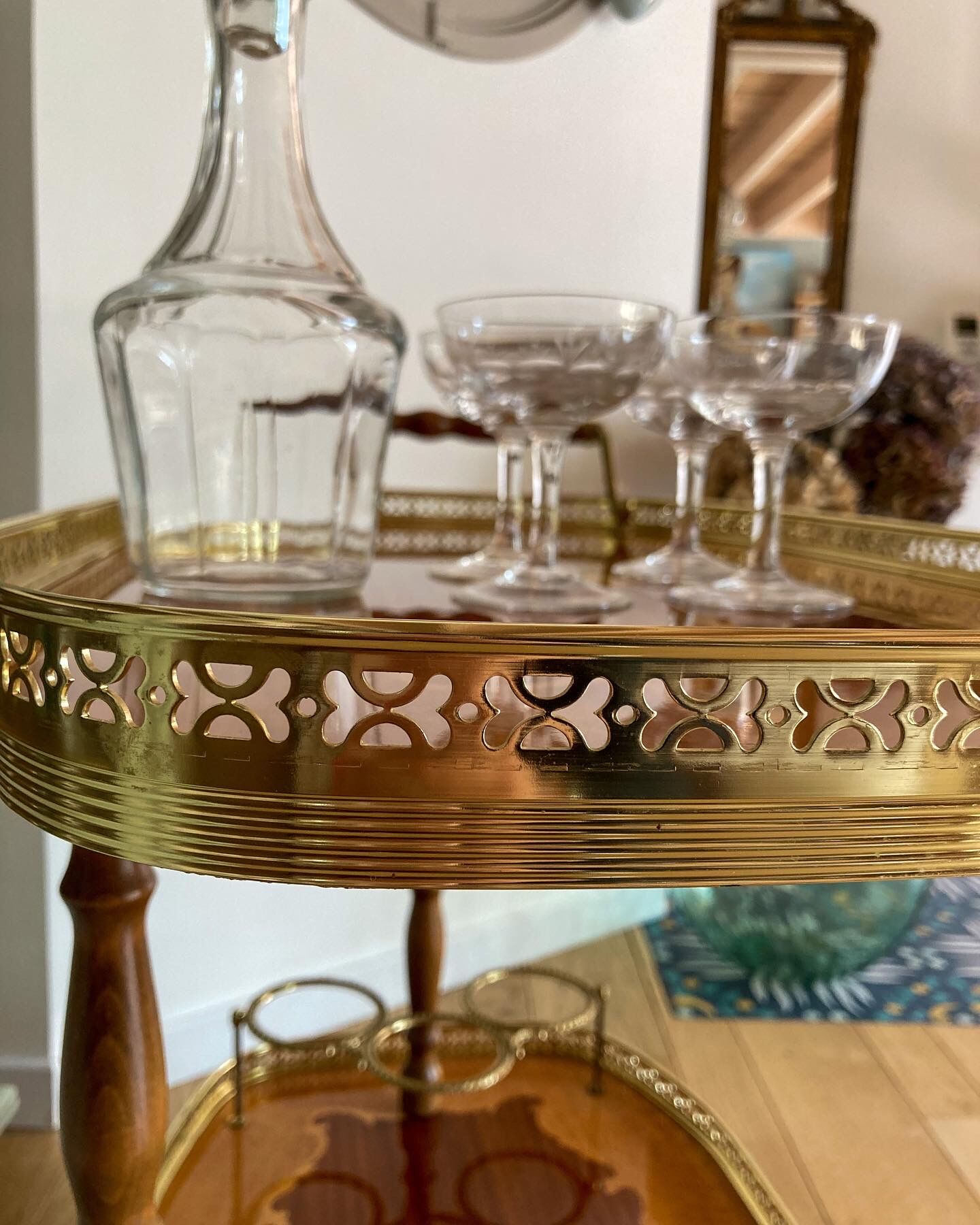 Desserte roulante vintage