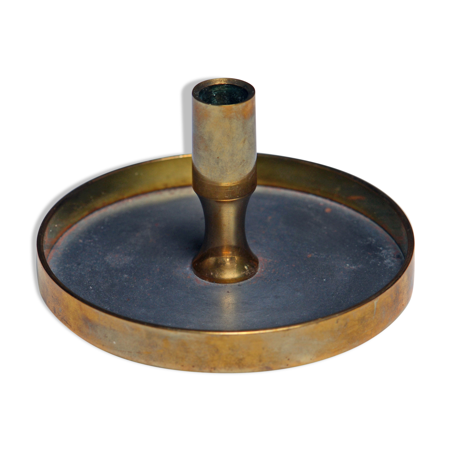Candlestick table in brass and steel, Denmark 1960