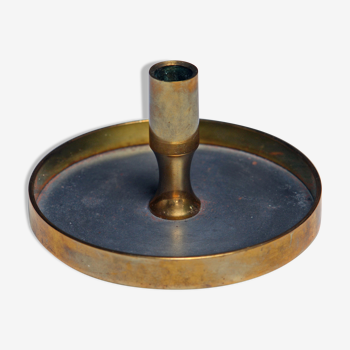 Candlestick table in brass and steel, Denmark 1960
