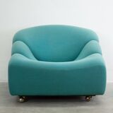 Chaise longue Artifort ABCD par Pierre Paulin (Sarcelle)