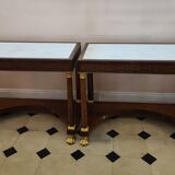 Exceptional pair of Suede chests of drawers circa 1800