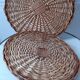 Duo of wicker panniers 70s