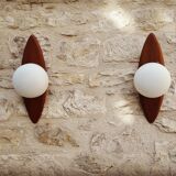 Pair of mural wall sconces by Goffredo Reggiani