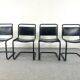Série de 4 chaises dans le style  S33 de Mart Stam - 1960s