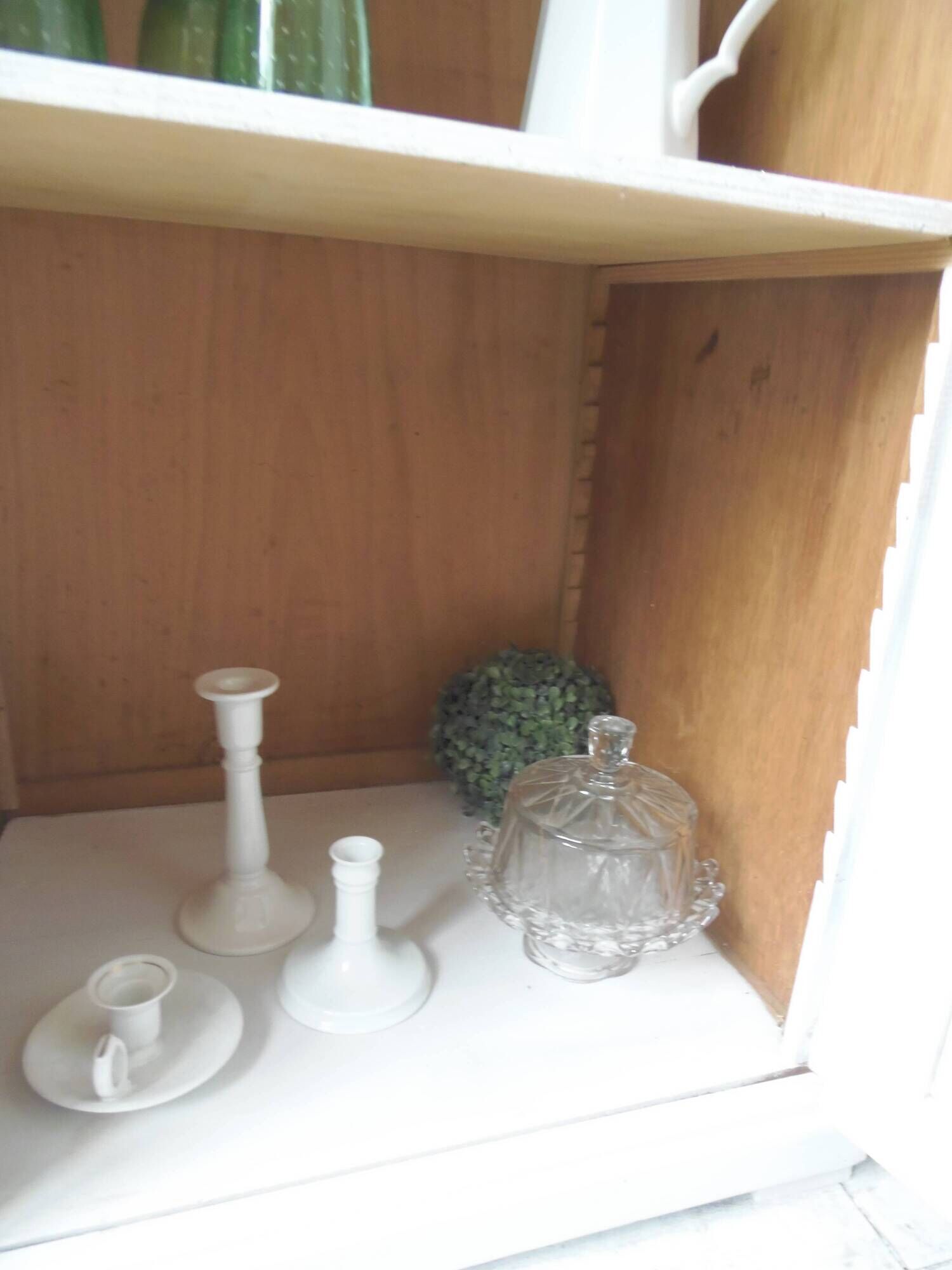 Vintage Parisian wardrobe re-enchanted in pearl gray with waxed finish.