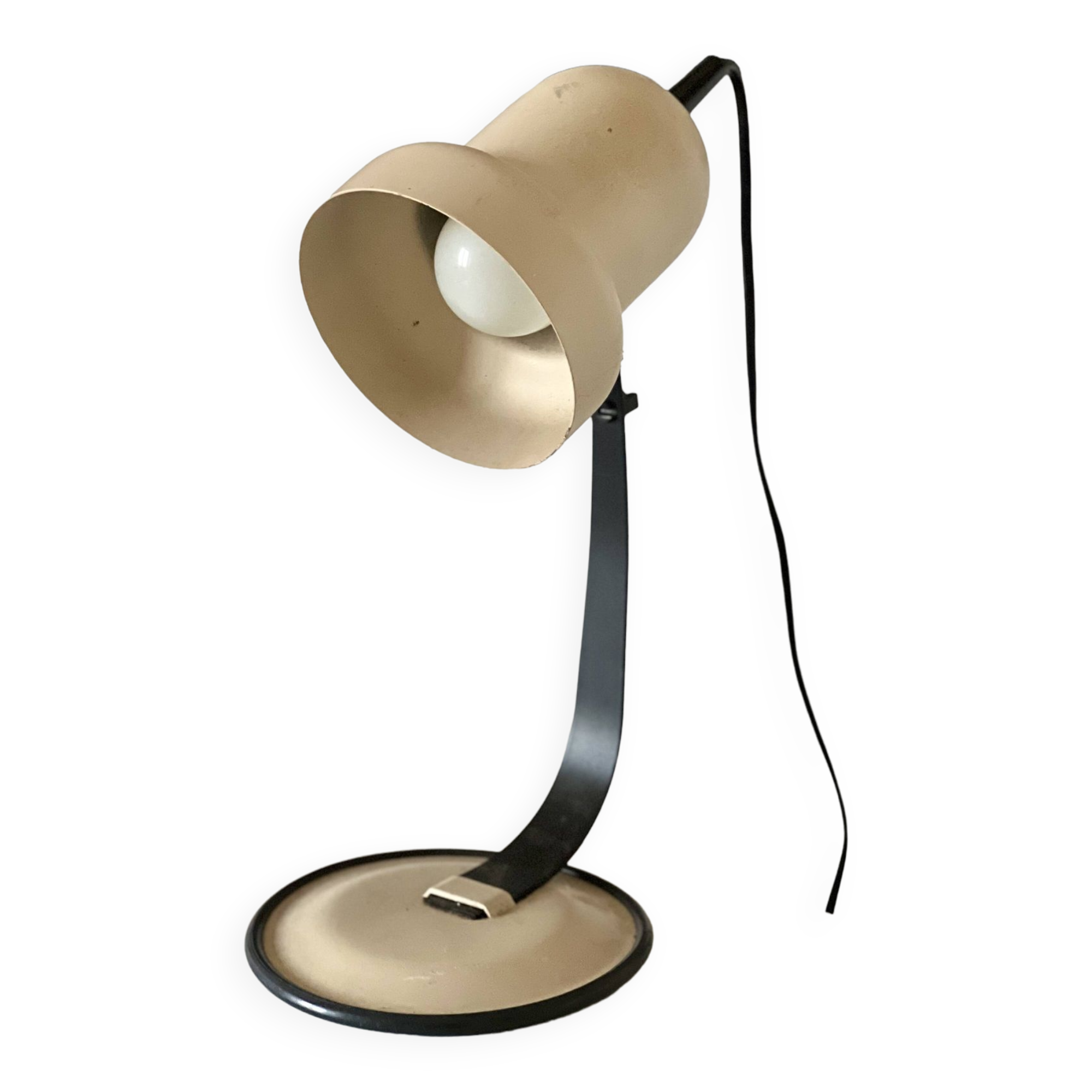 Vintage beige table lamp