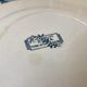 7 flat plates Terre de Fer Salins model "Versailles" XIXth
