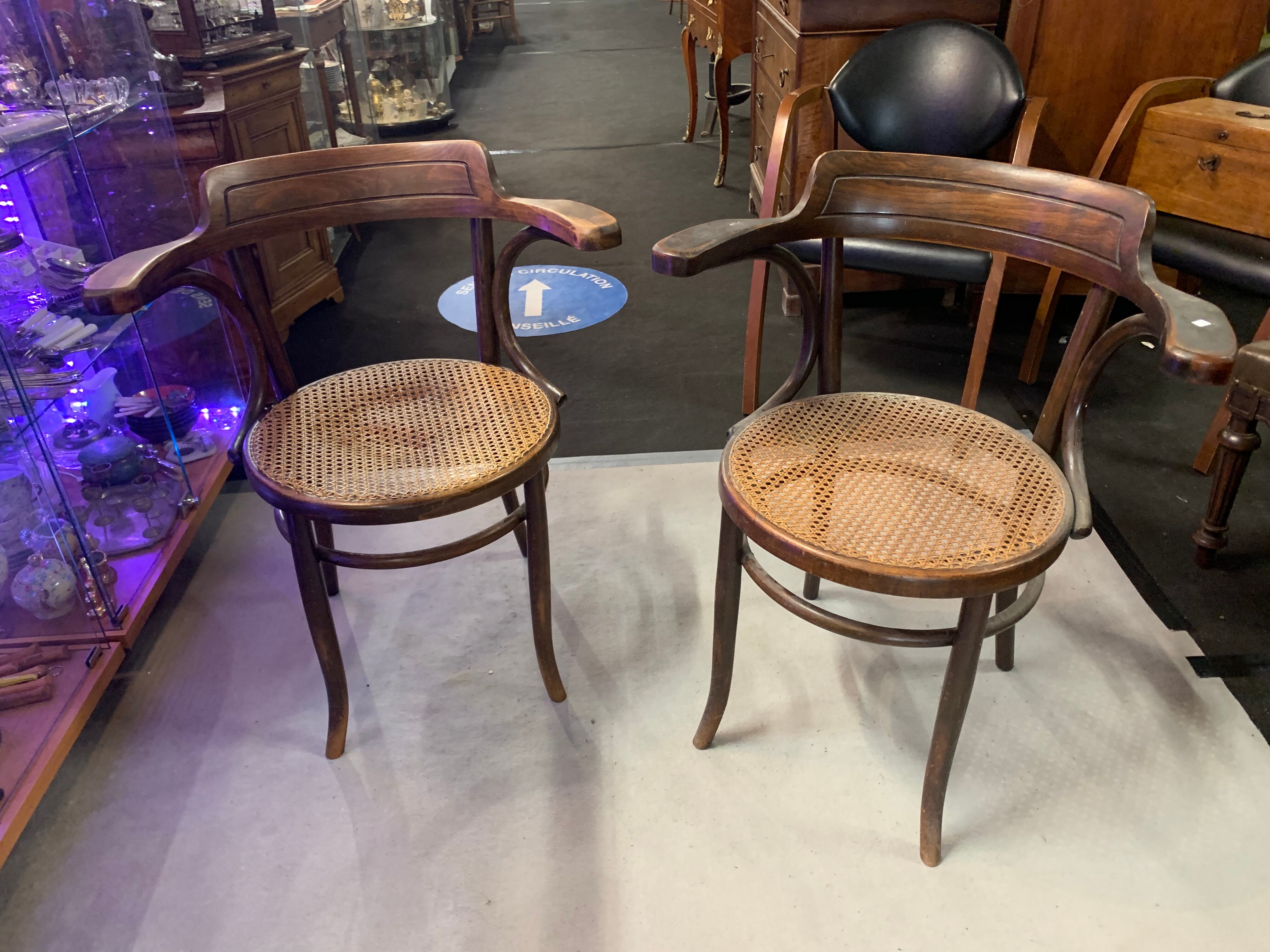 Pair of fischel bistro chairs